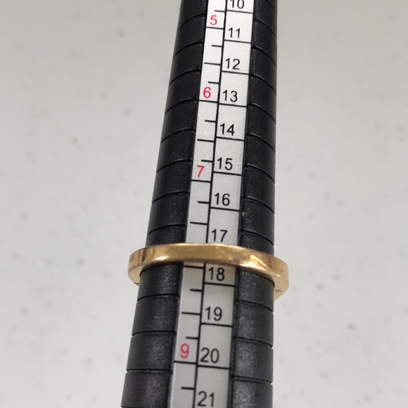 Vintage Emerald Stone with Accents 10K Gold Plated Ring - Picture 4 of 12